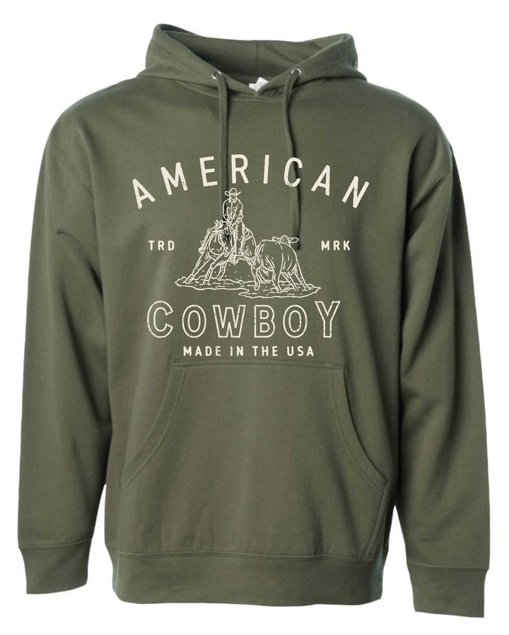 American Cowboy- Hoodie/Crewneck--Cow Cutter
