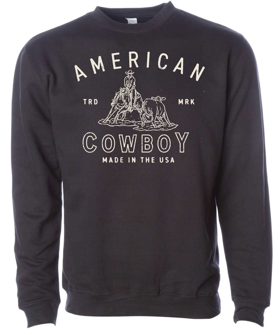 American Cowboy- Hoodie/Crewneck--Cow Cutter