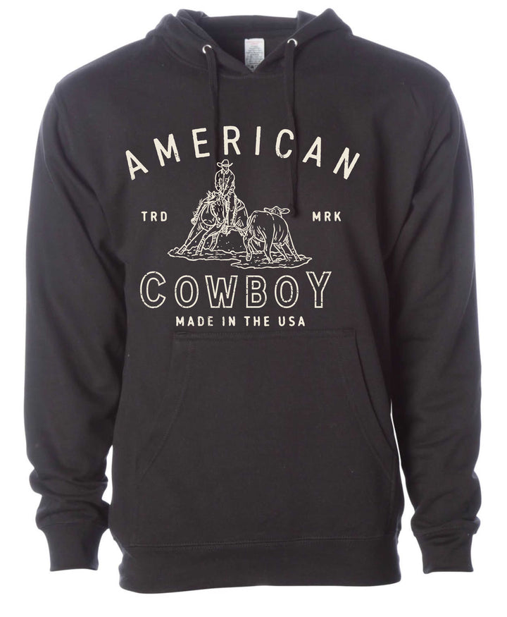 American Cowboy- Hoodie/Crewneck--Cow Cutter