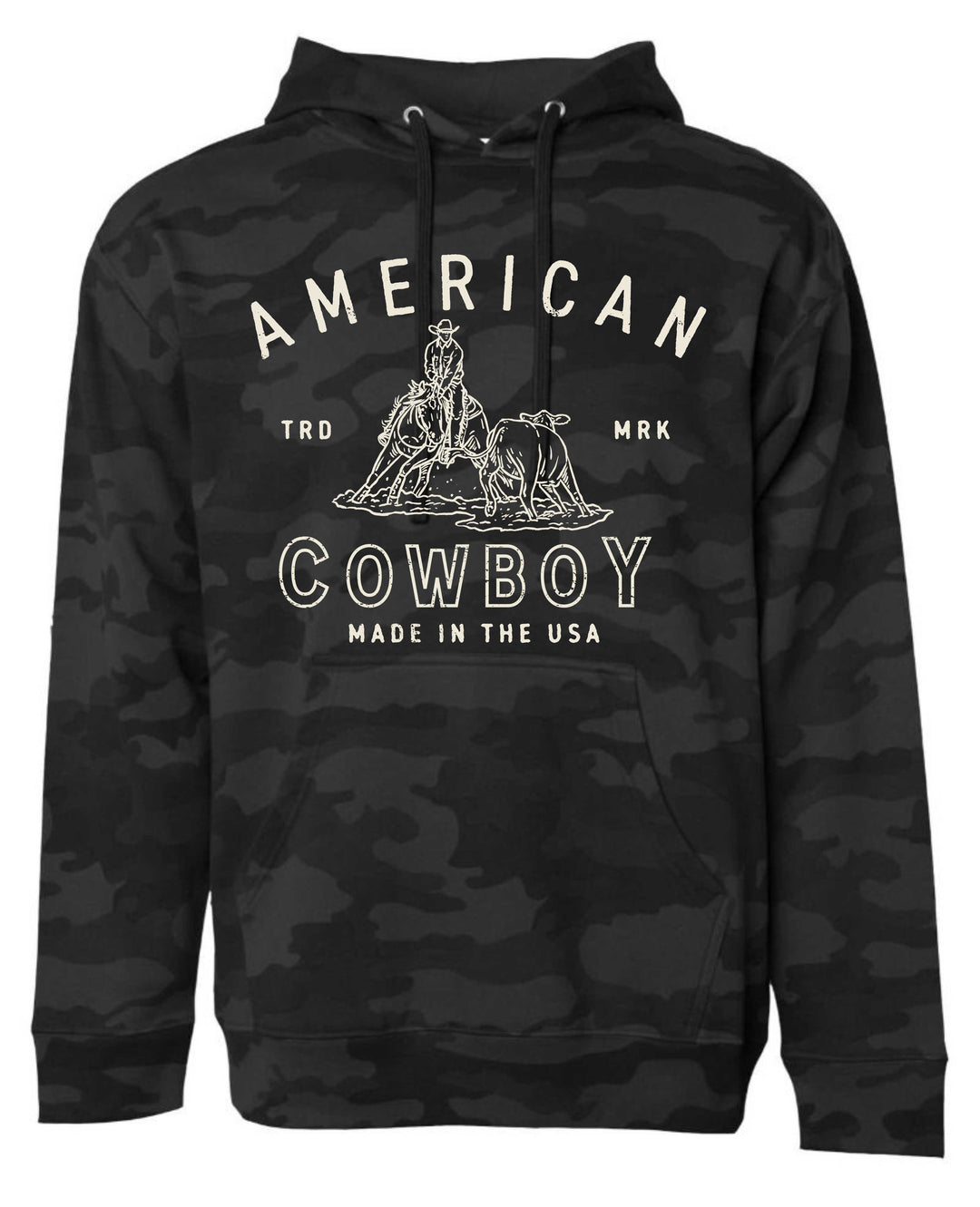 American Cowboy- Hoodie/Crewneck--Cow Cutter