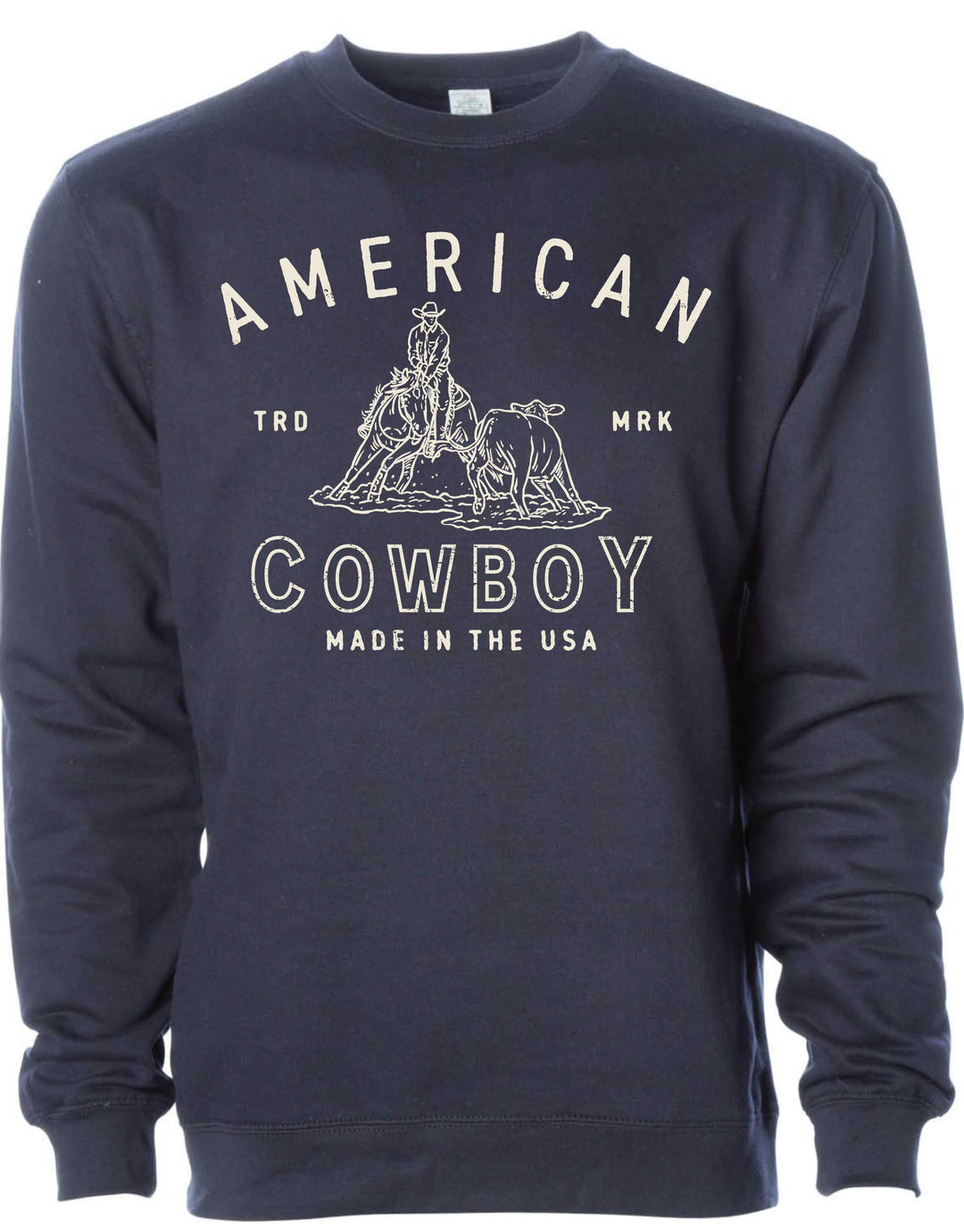 American Cowboy- Hoodie/Crewneck--Cow Cutter