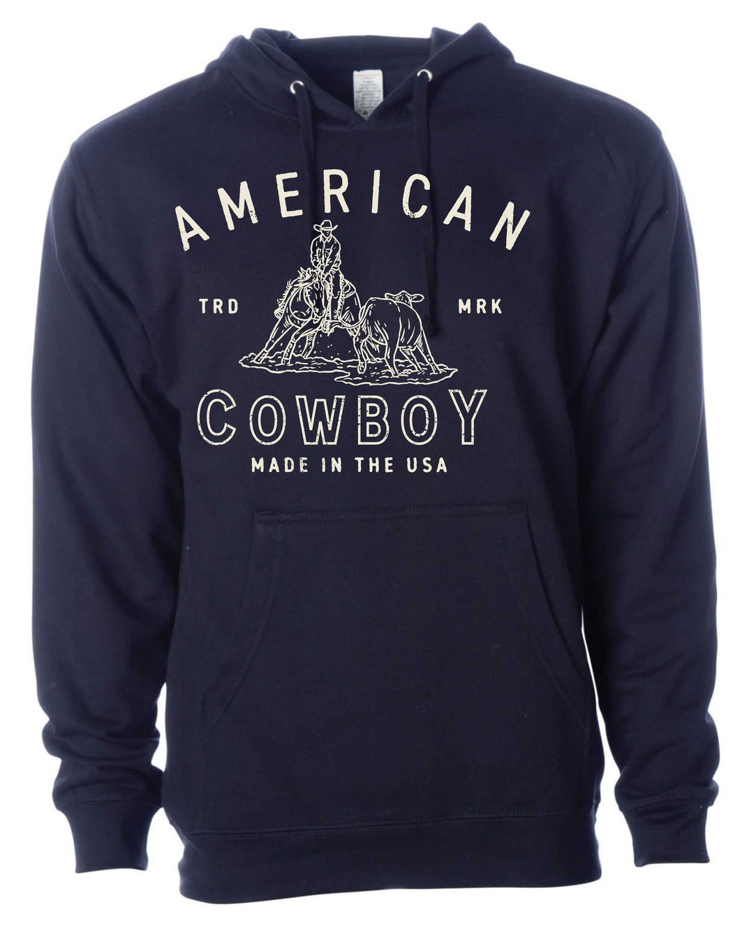 American Cowboy- Hoodie/Crewneck--Cow Cutter