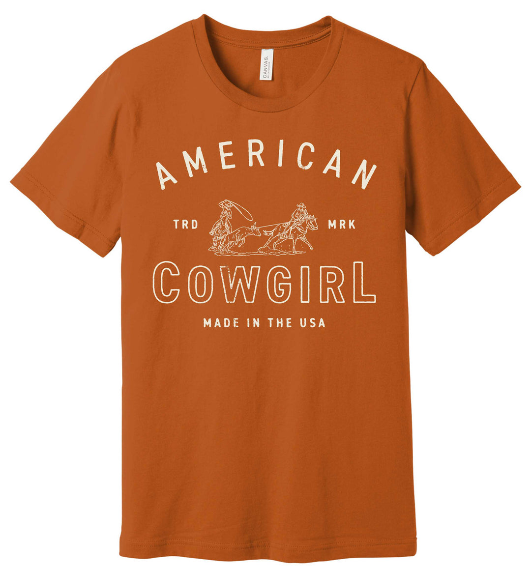 American Cowgirl-Team Roper Tee