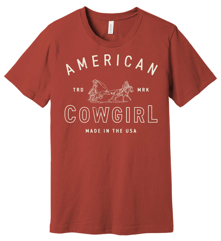 American Cowgirl-Team Roper Tee