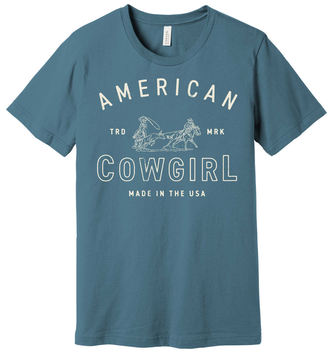 American Cowgirl-Team Roper Tee