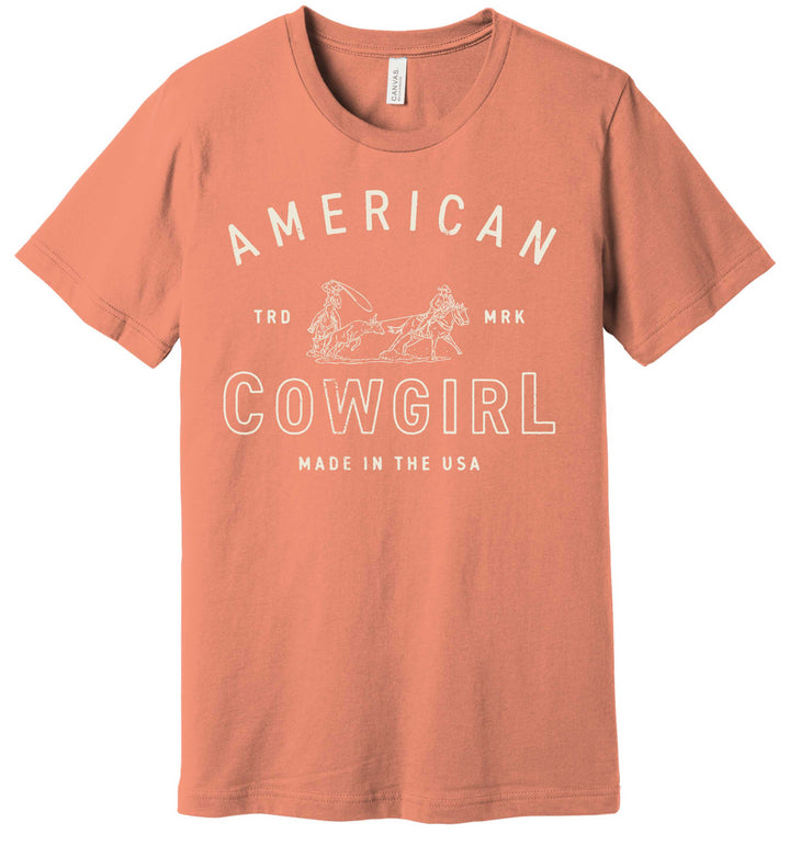 American Cowgirl-Team Roper Tee