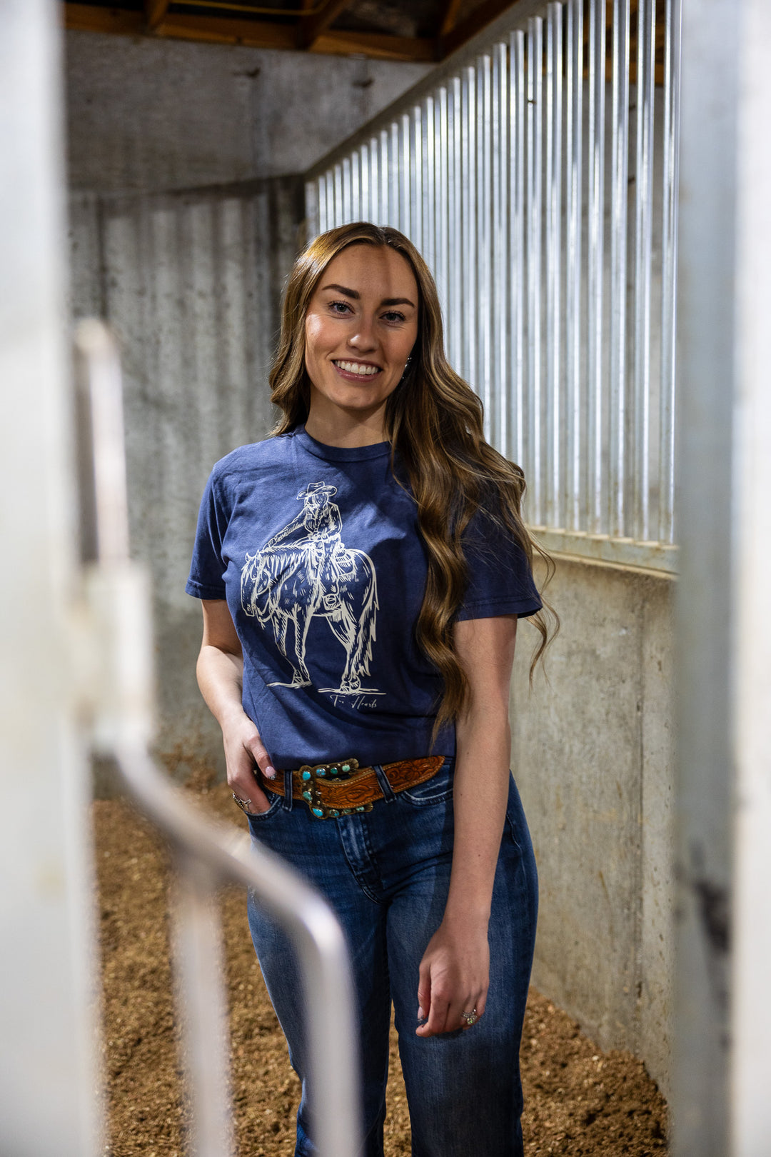 Cowgirl & Horse Tee
