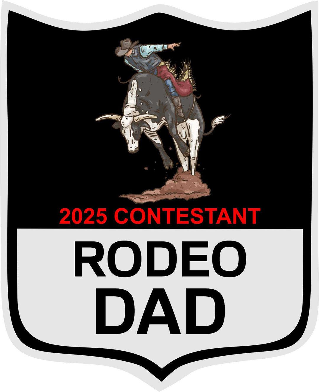 Rodeo Back Number Hoodie (Bareback Rider)