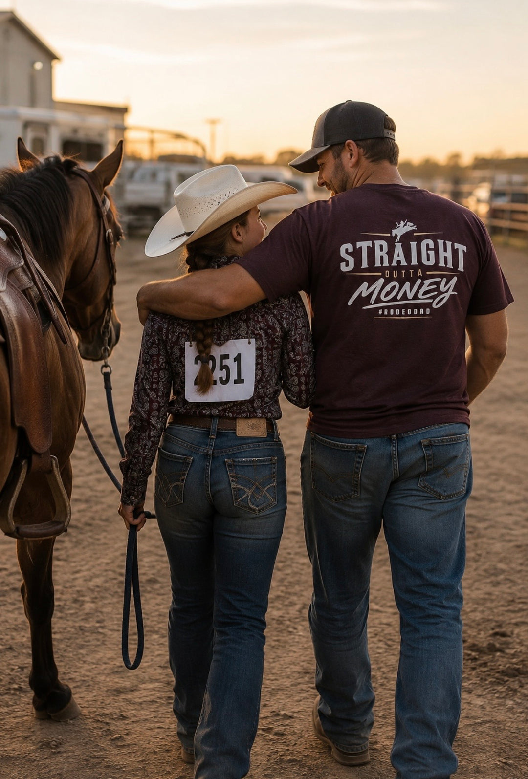 Straight Outta Money Rodeo Dad