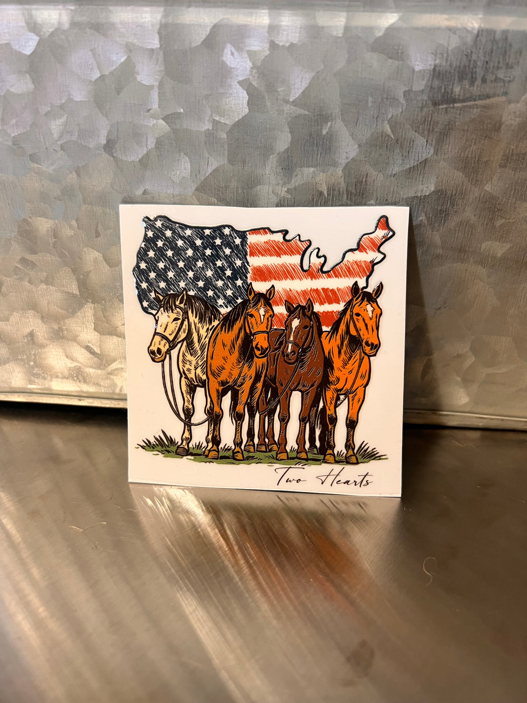 USA Horse Sticker