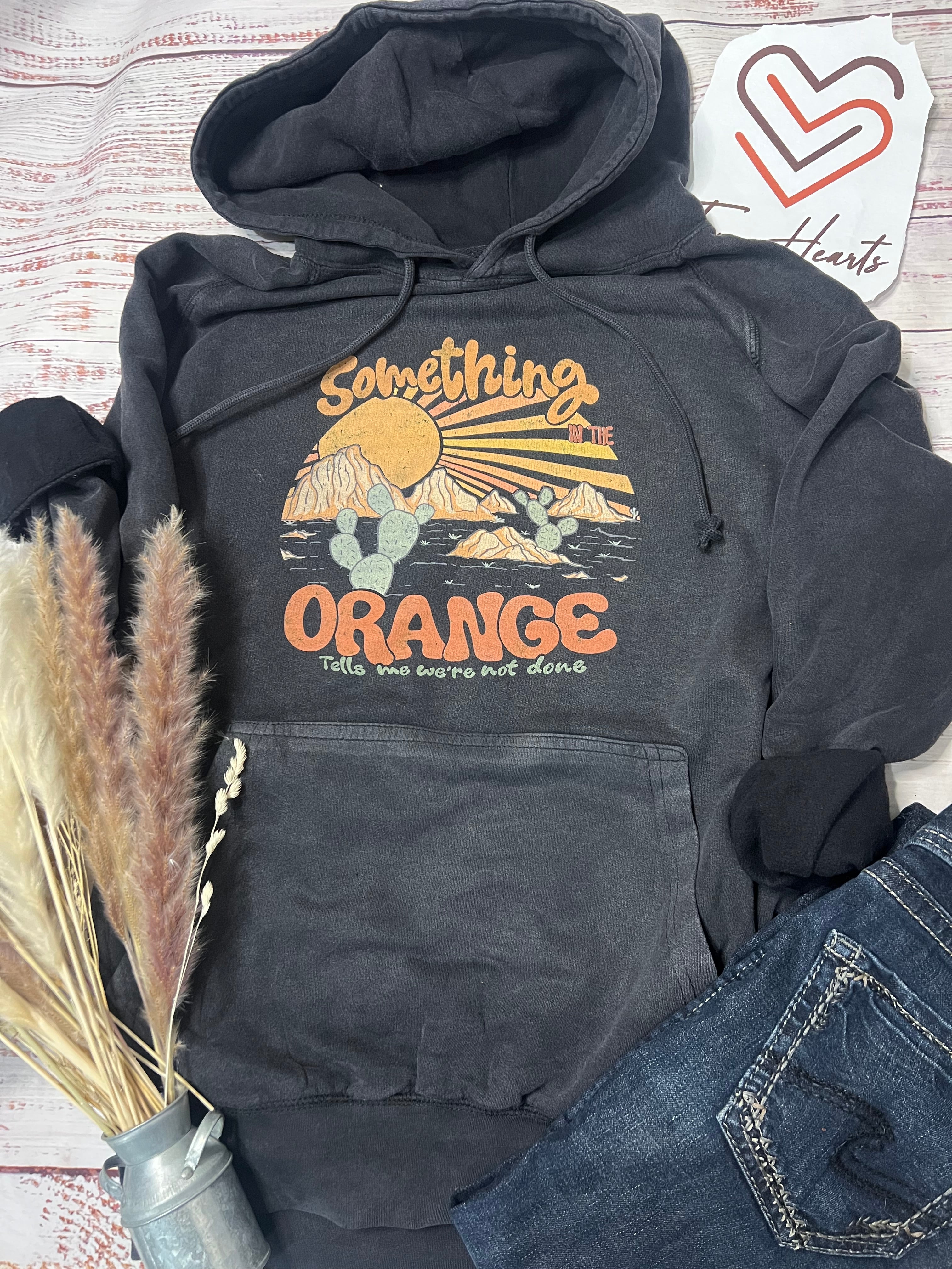 Orange hoodie near me hot sale