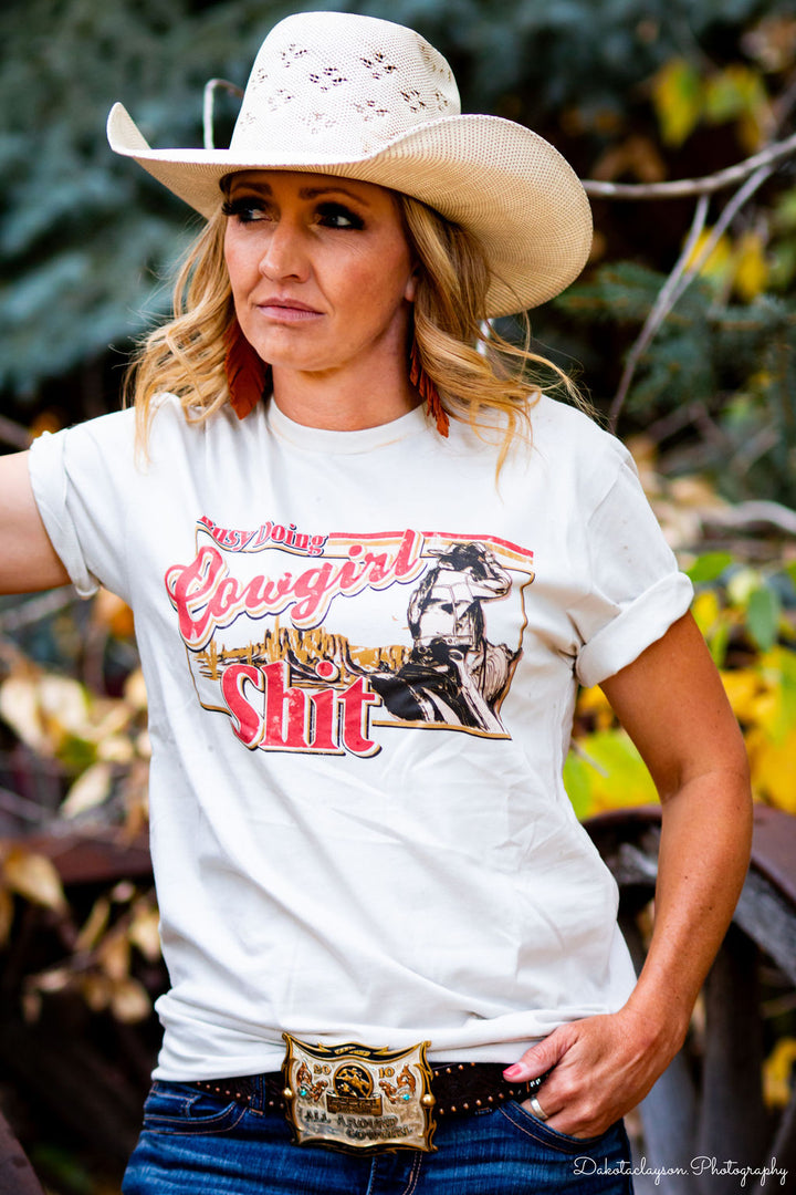 Busy Cowgirl Tee
