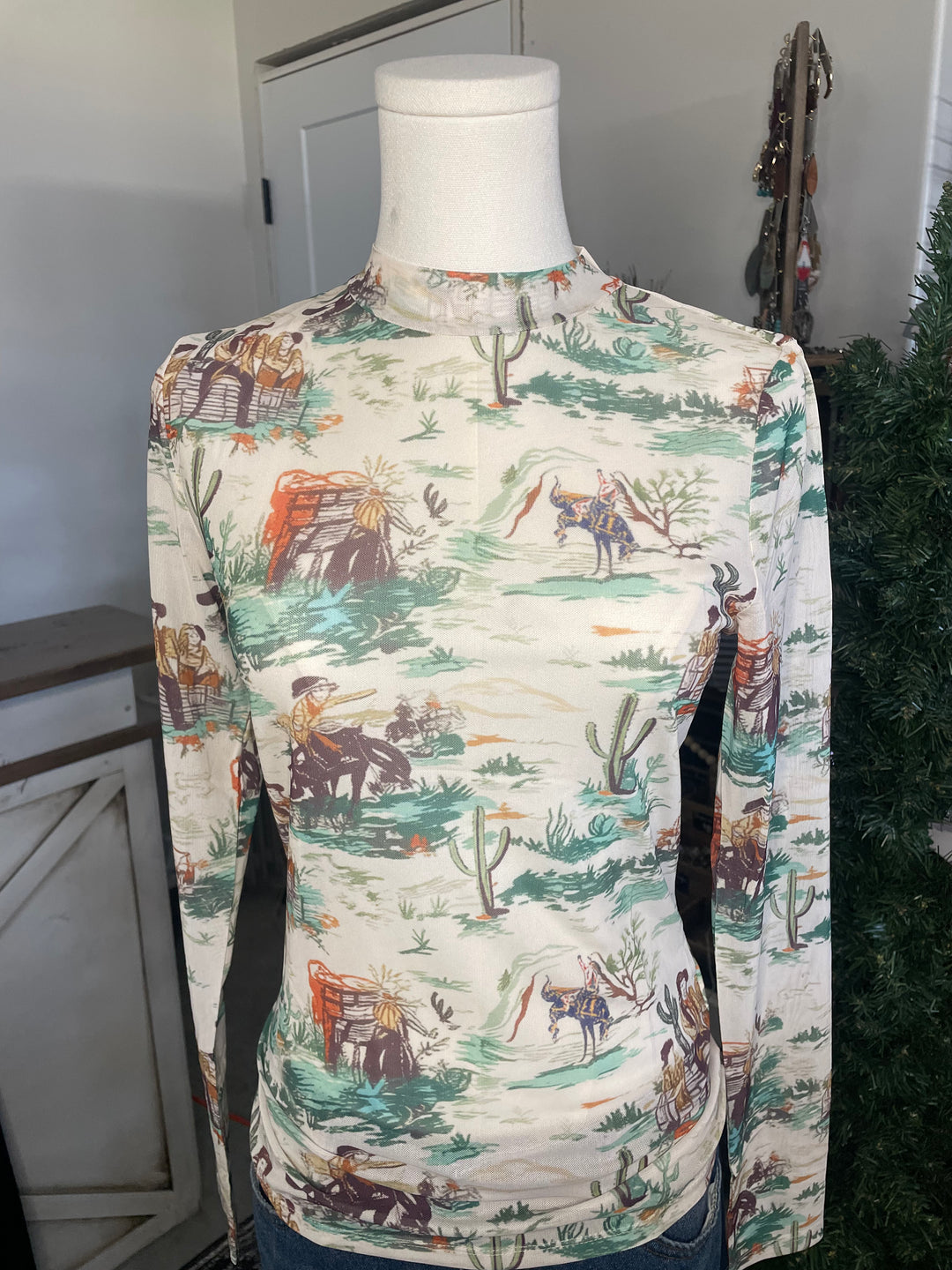 Desert Rodeo Mesh Top
