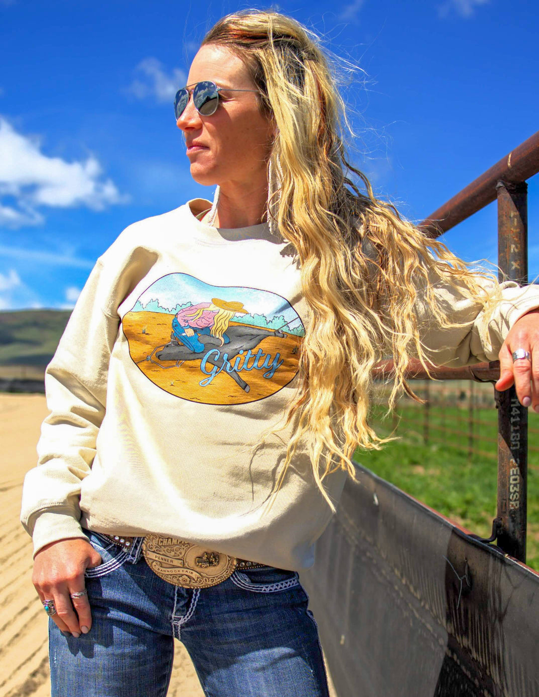 Gritty Cowgirl Crewneck Sweatshirt