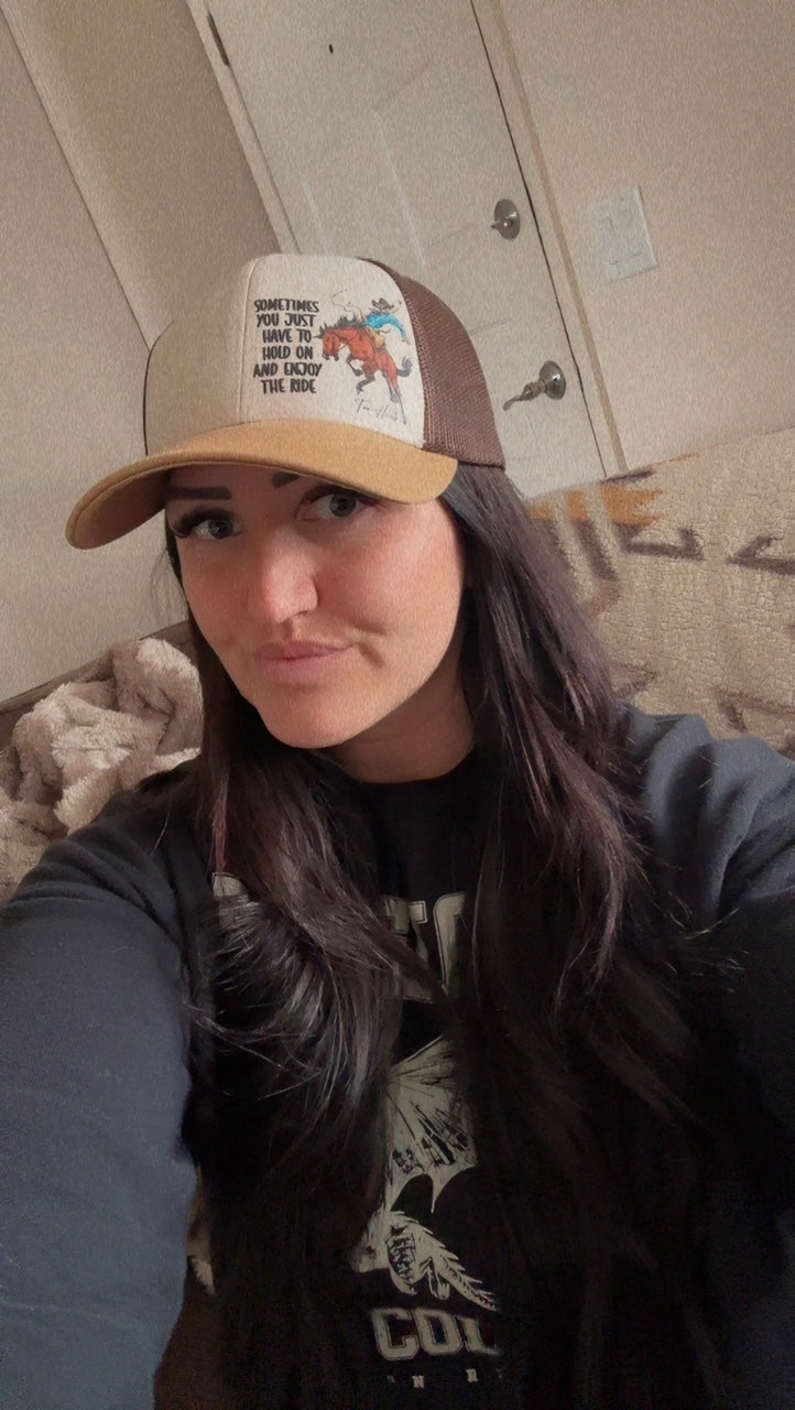Hold On Cowgirl Ballcap