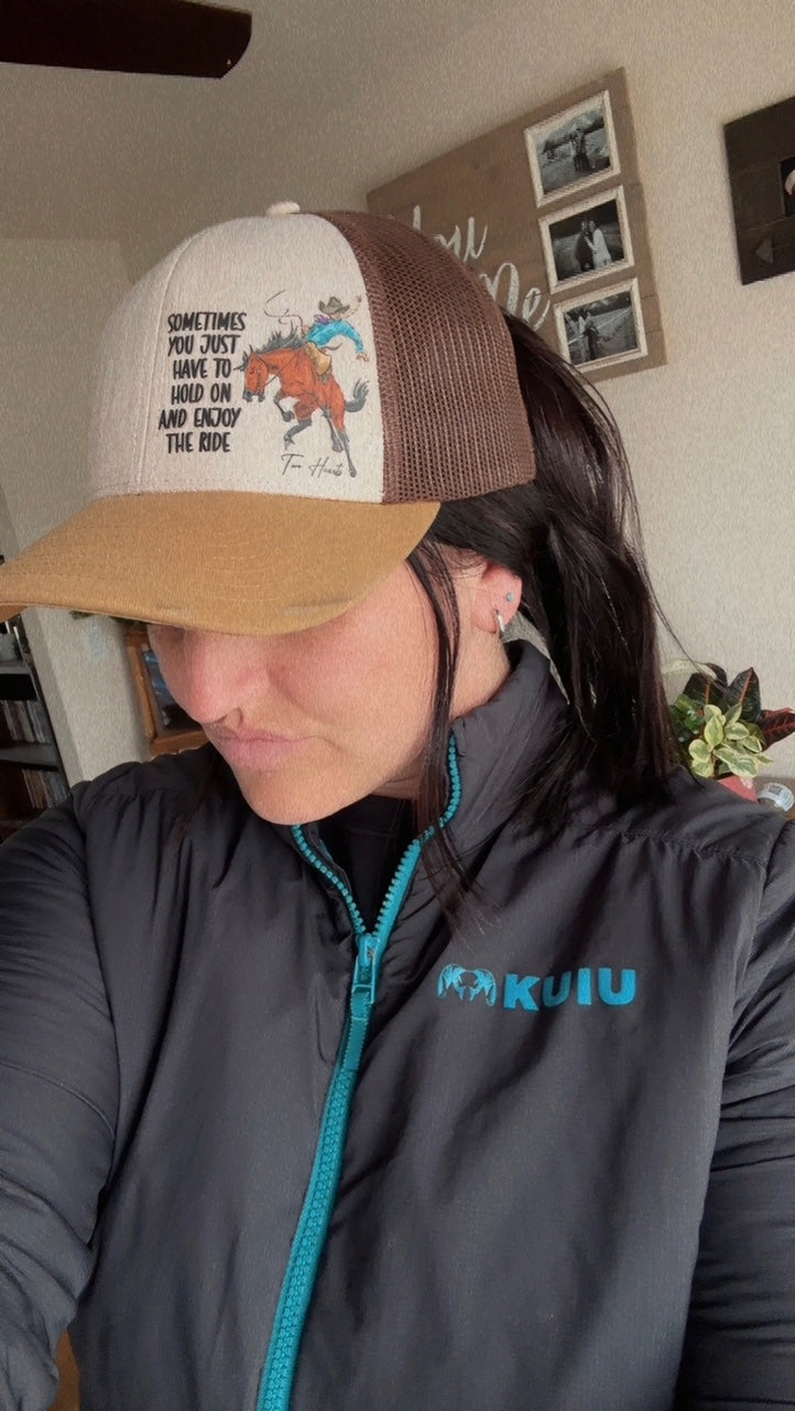 Hold On Cowgirl Ballcap