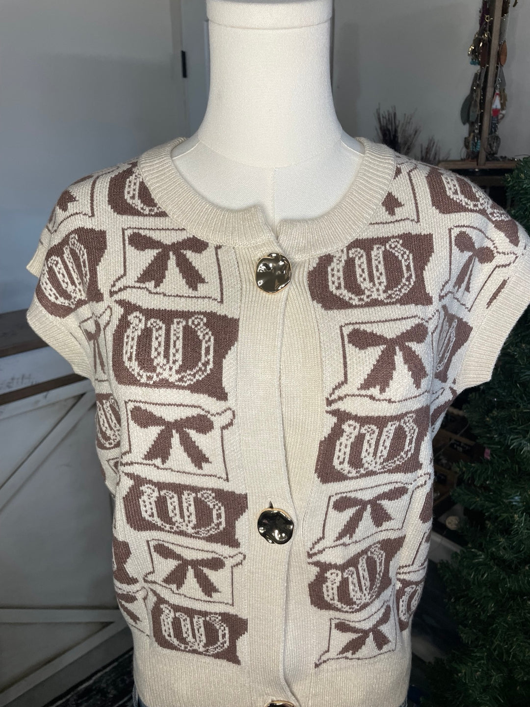 The Bows &amp; Horseshoes Knit Vest