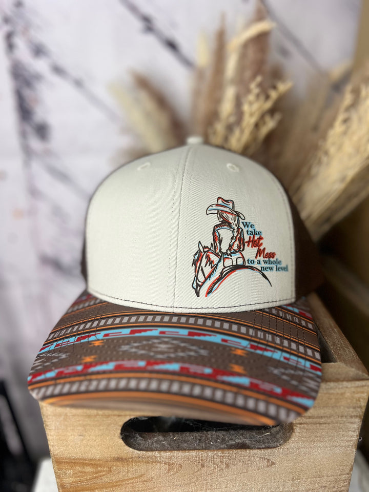 Hot Mess Cowgirl Ballcap
