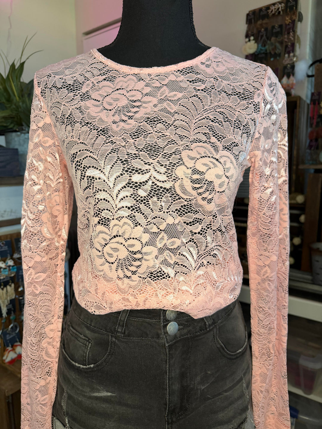 The Blushing Prairie Lace Top