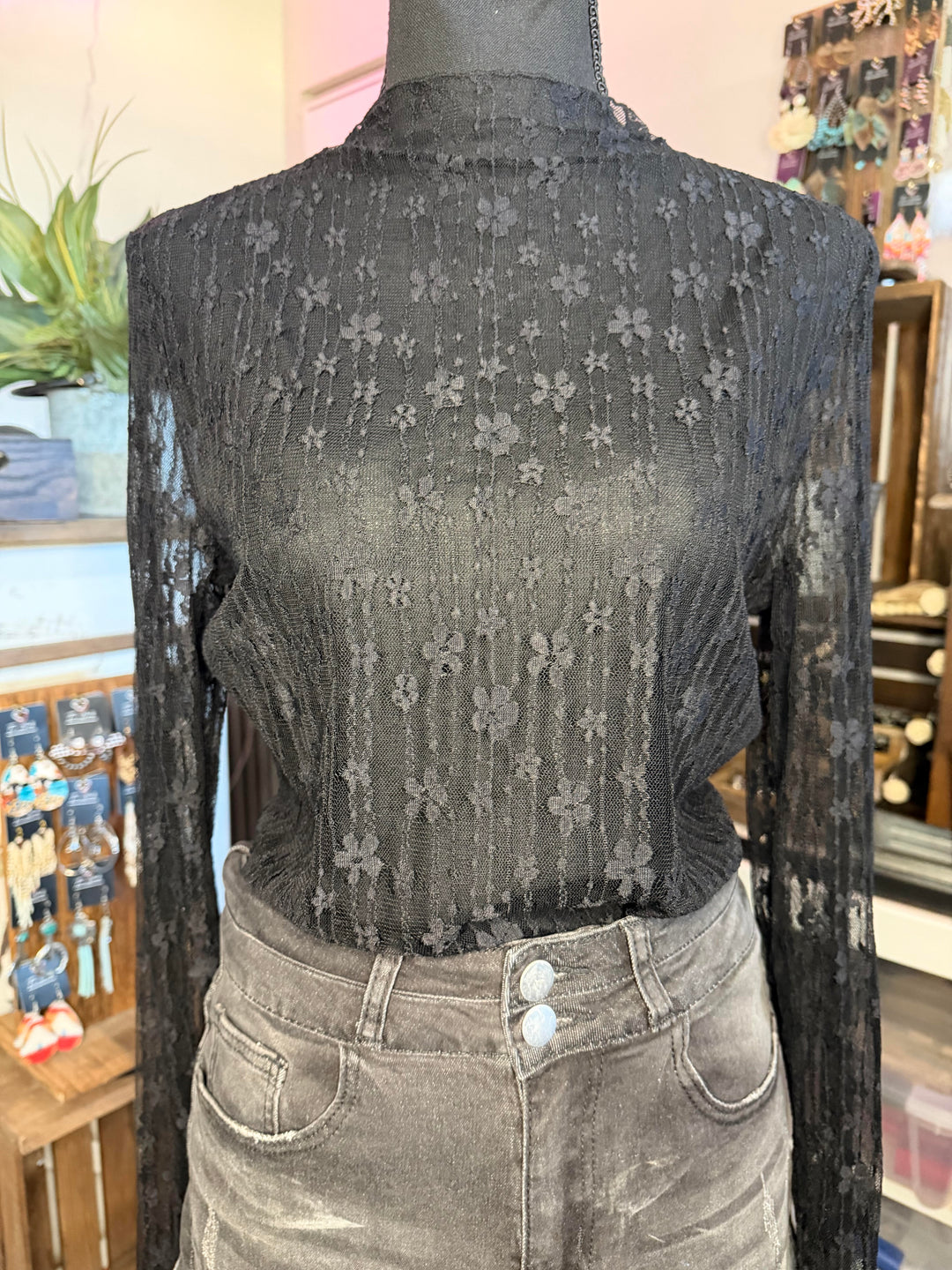 The Midnight Wildflower Lace Top