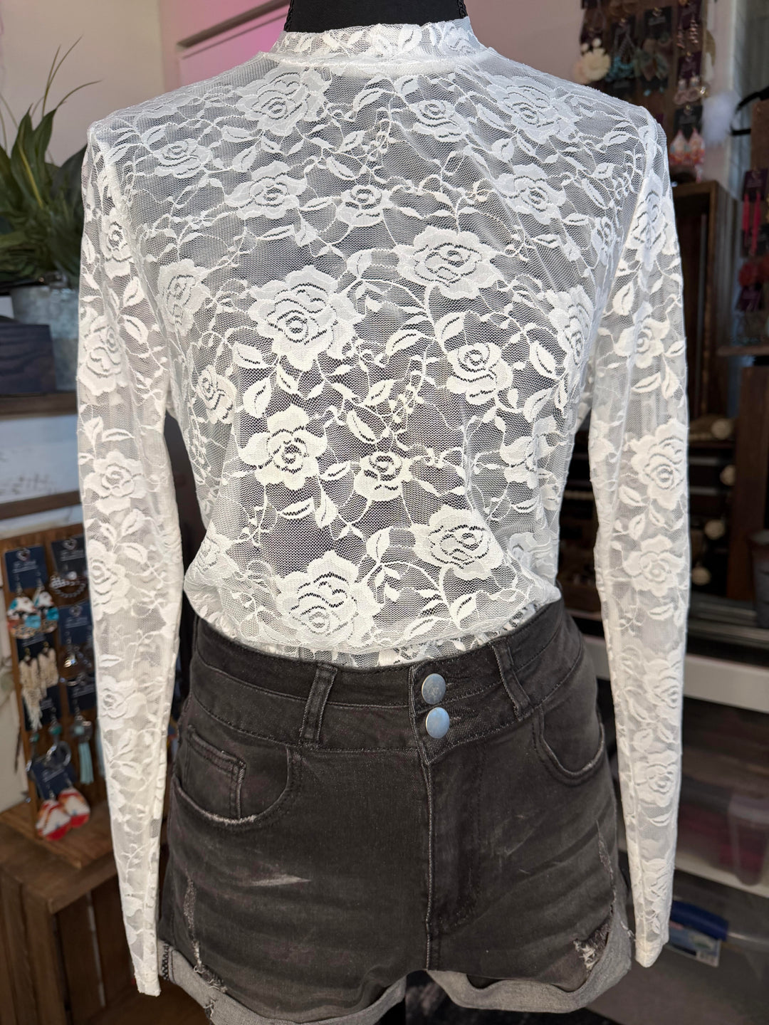 The White Rose Lace Top