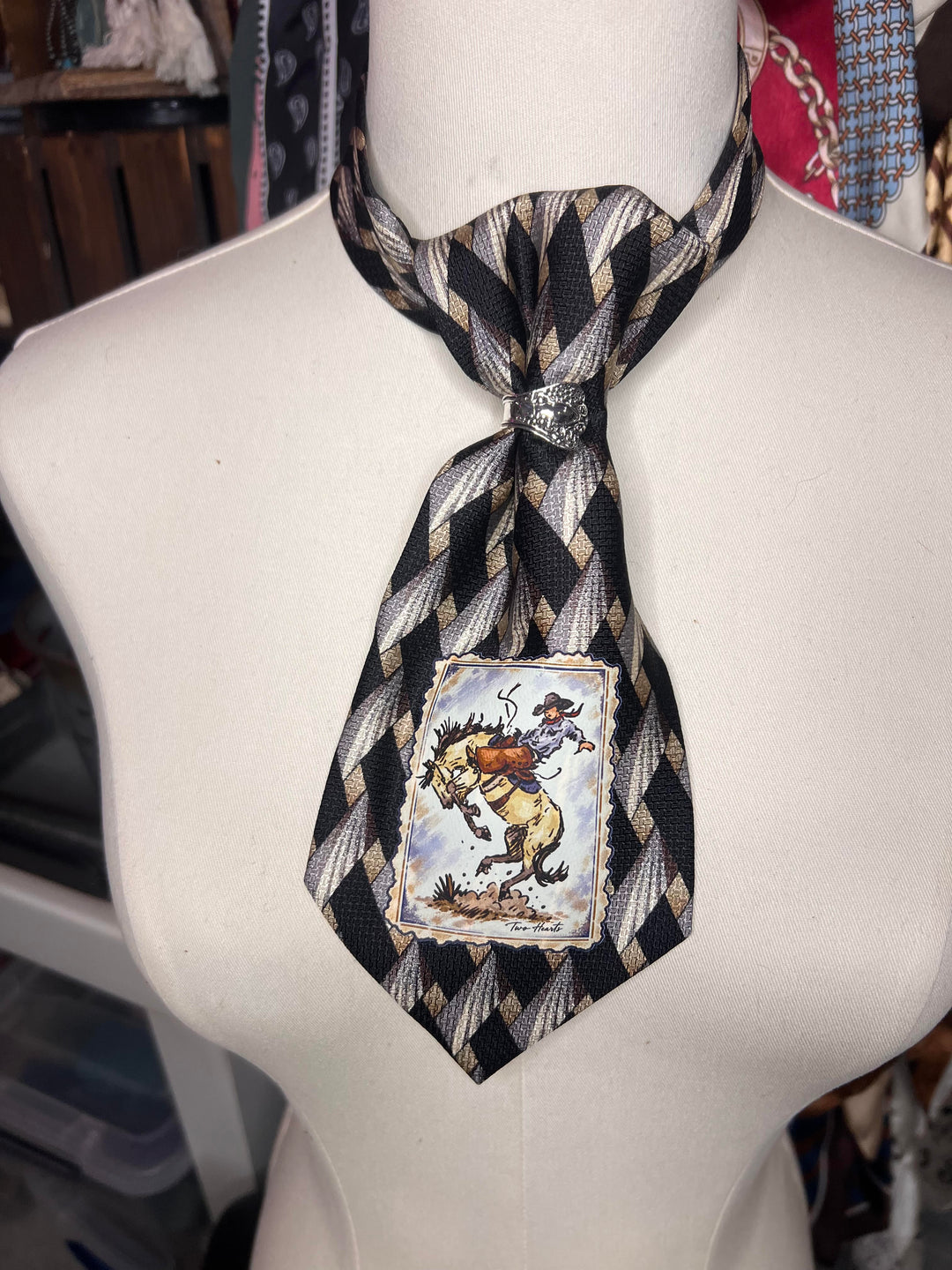 The Black Diamond Bronc Shorty Tie