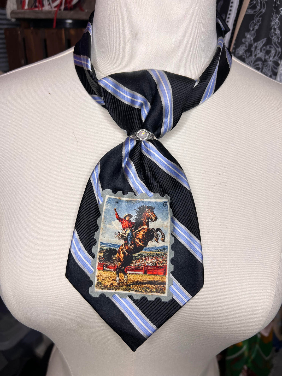 The Blue Ribbon Bronc Shorty Tie