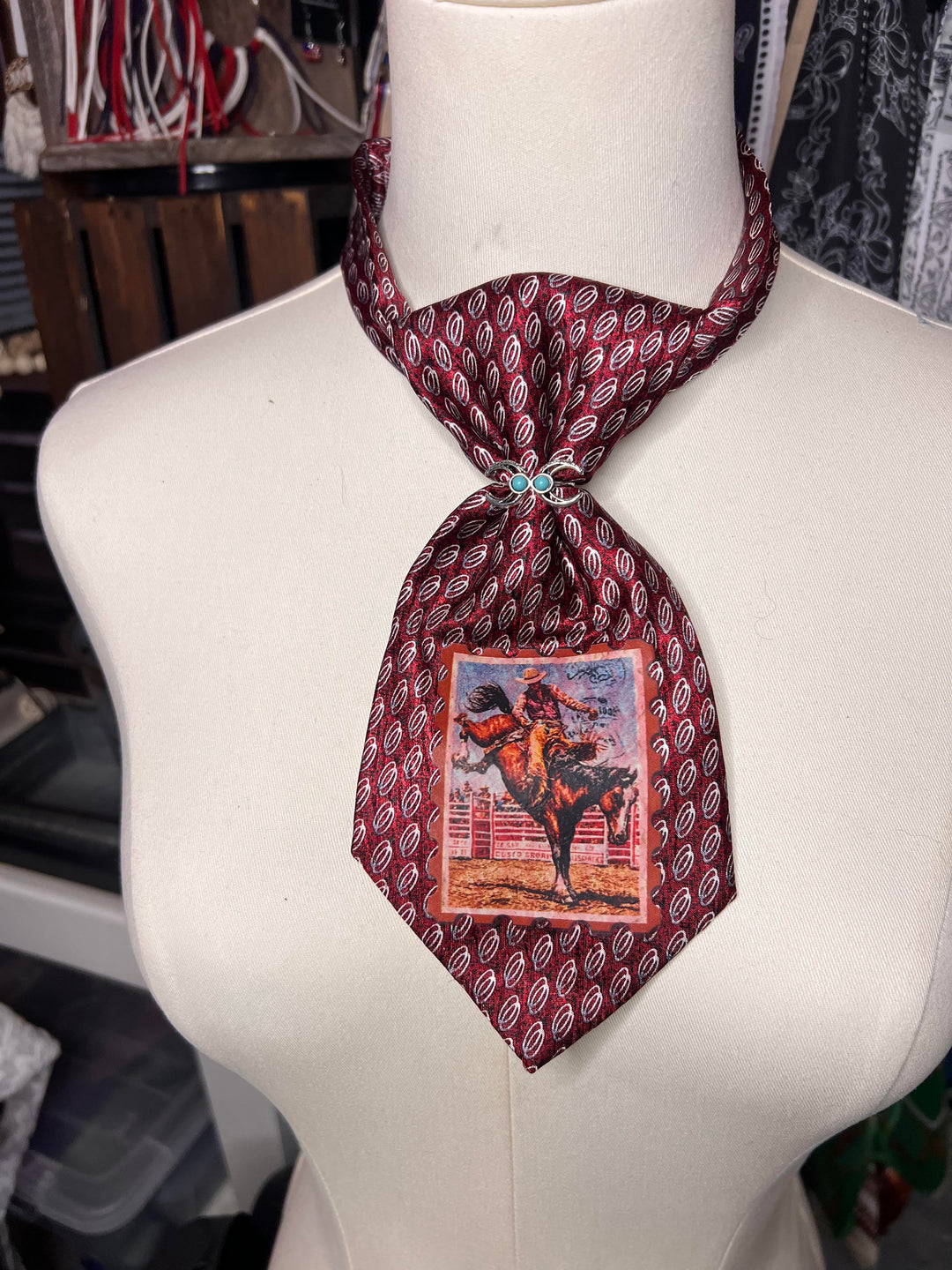 The Crimson Cowboy Shorty Tie