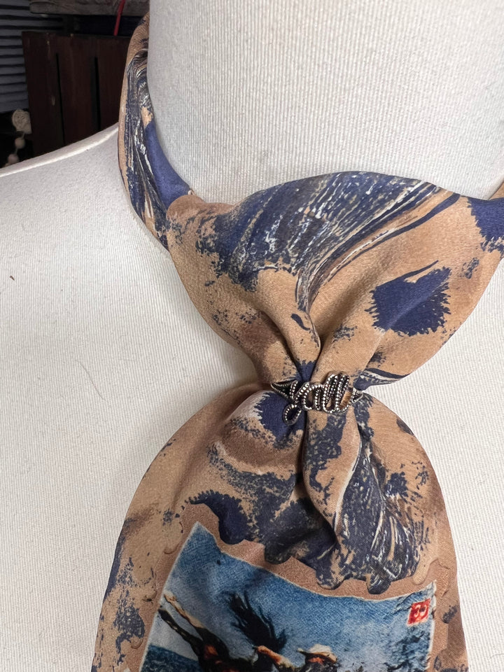 The Dusty Blue Bronc Shorty Tie
