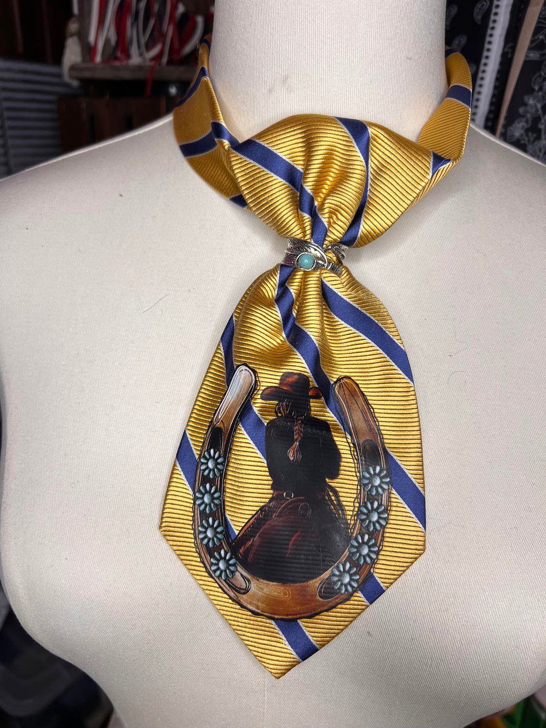 The Golden Cowgirl Shorty Tie