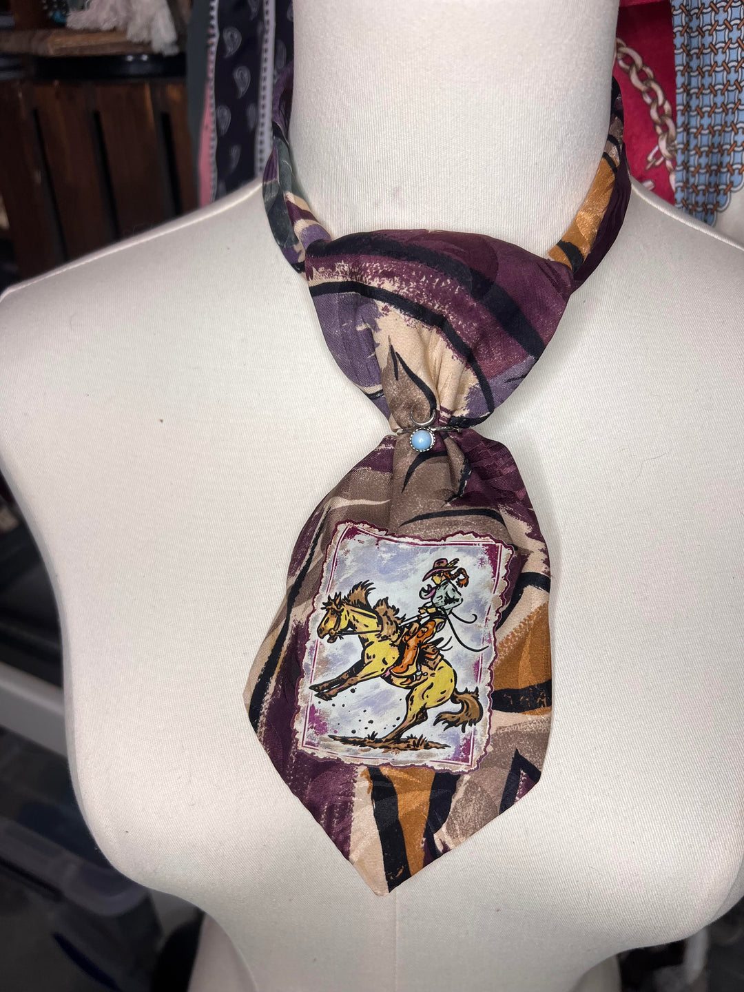 The Painted Prairie Bronc Shorty Tie