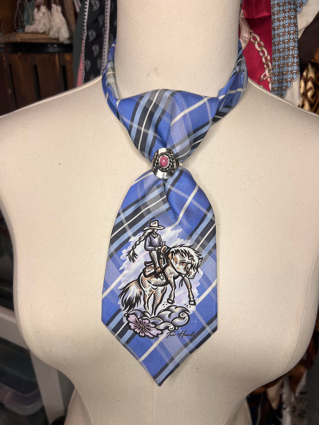 The Prairie Bluebird Shorty Tie