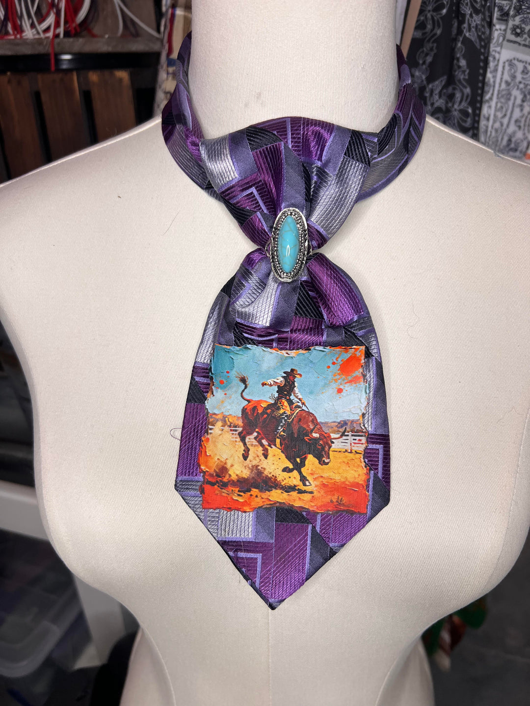 The Purple Outlaw Shorty Tie