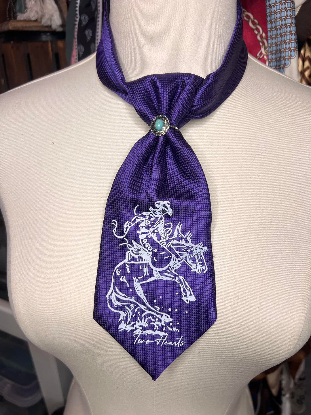 The Purple Reign Bronc Shorty Tie
