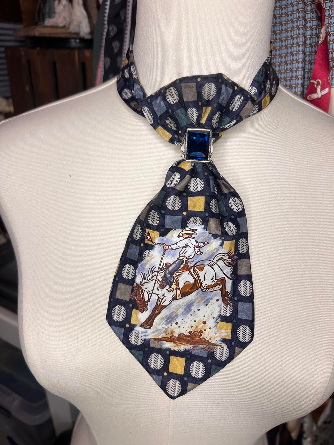 The Sapphire Rodeo Shorty Tie