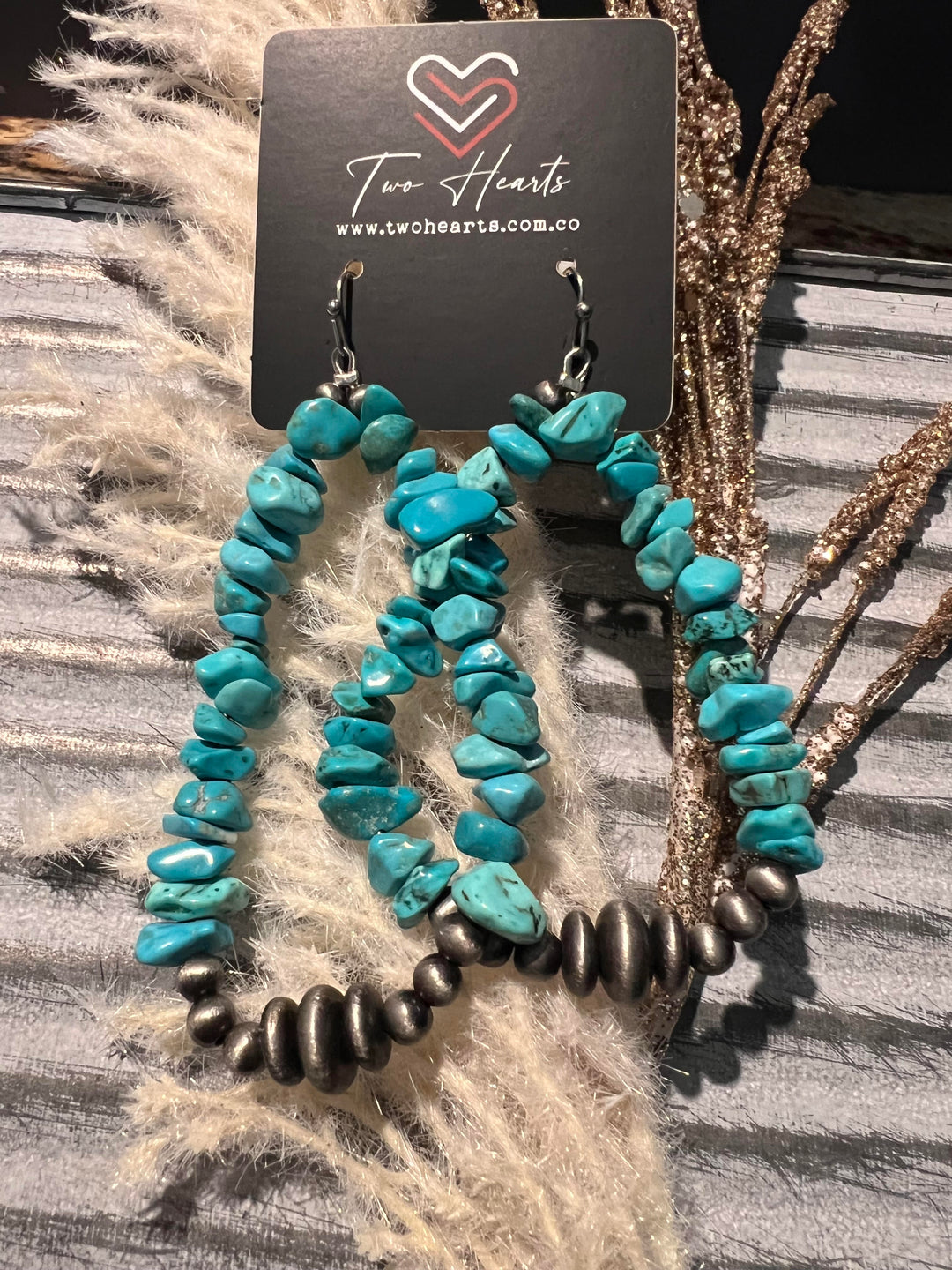 The Turquoise Trail Hoop Earrings