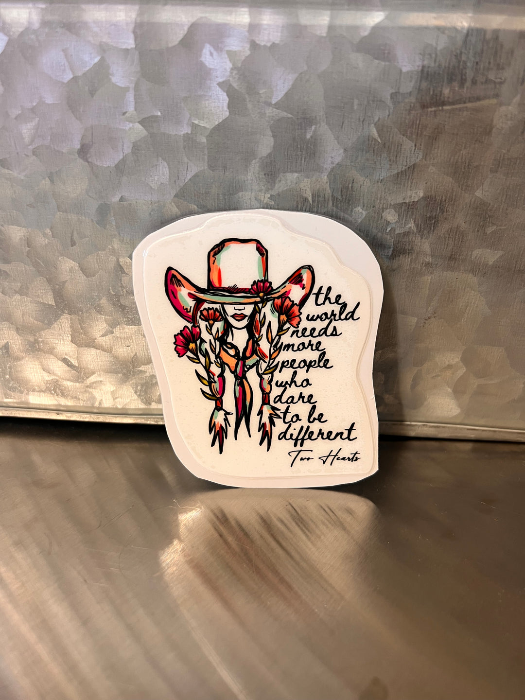 Dare To Be Different Cowgirl Sticker