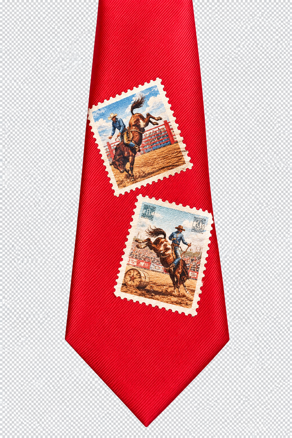 Bucking Stamps Necktie