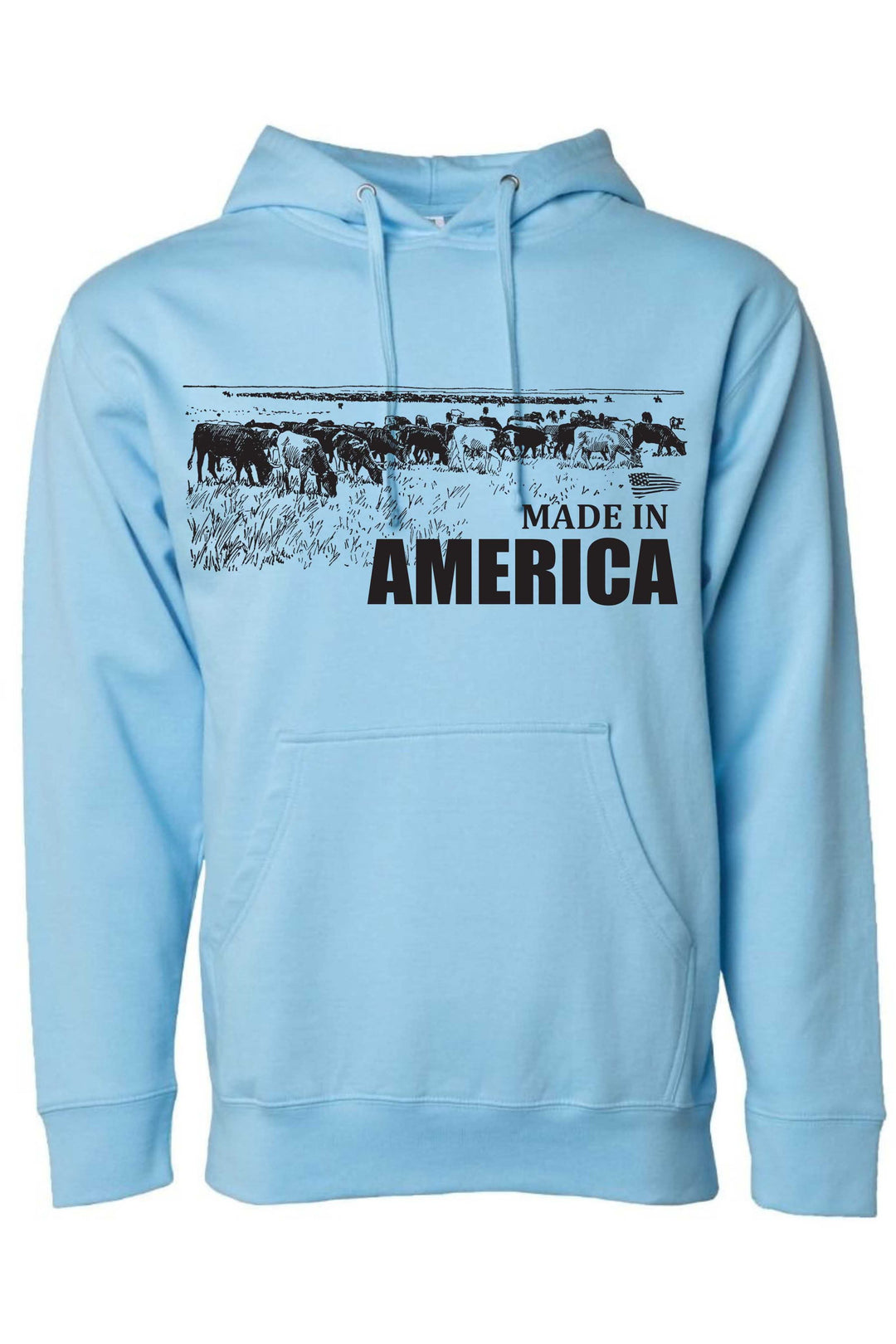 A gray sweatshirt with &