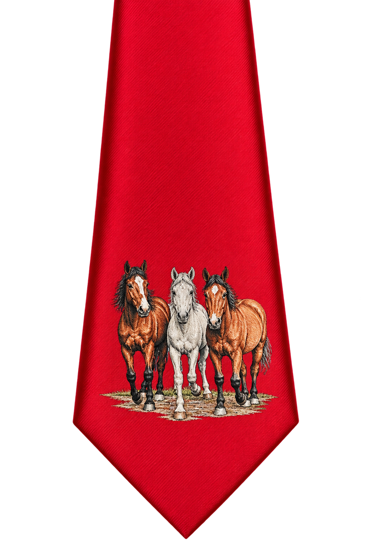 Running Horses Necktie