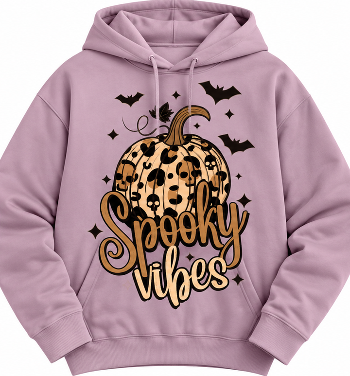 The Spooky Vibes Pumpkin Hoodie