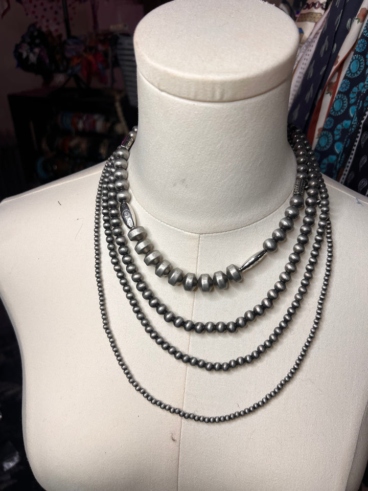 The Silver Canyon Layered Necklace