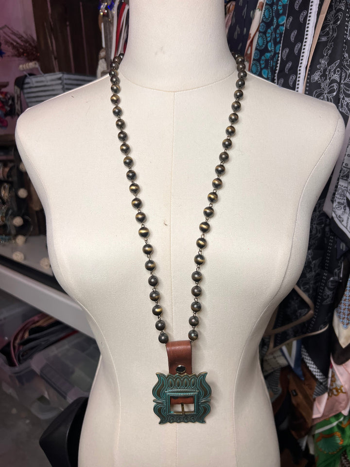 The Turquoise Trail Buckle Necklace