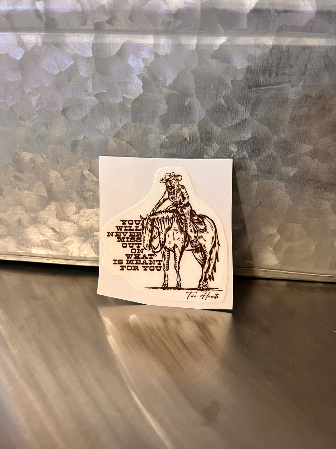 Meant For You Cowgirl Sticker