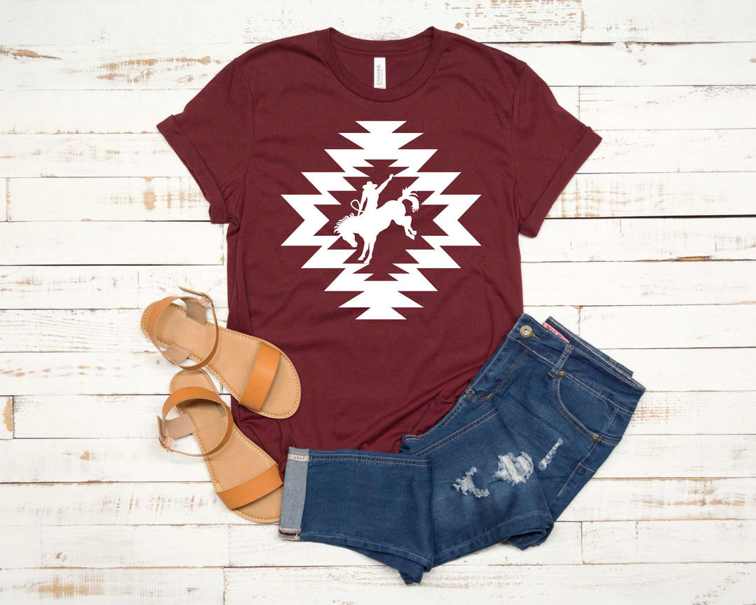 Aztec Bucking Horse Tee