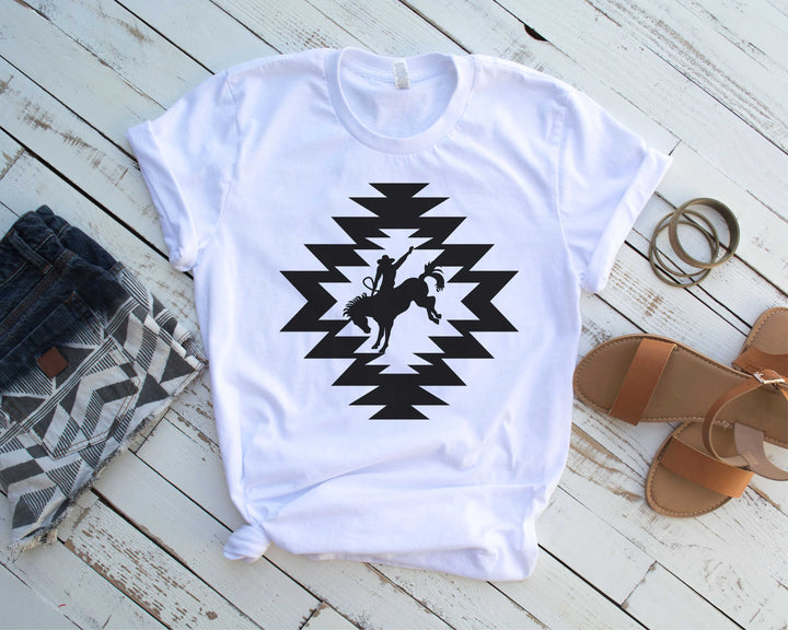 Aztec Bucking Horse Tee