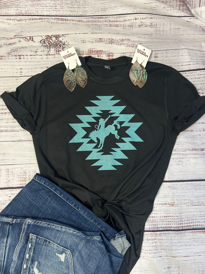 Aztec Bucking Horse Tee